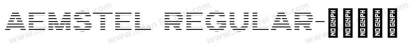 Aemstel Regular字体转换